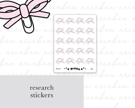 Researching Planner Stickers