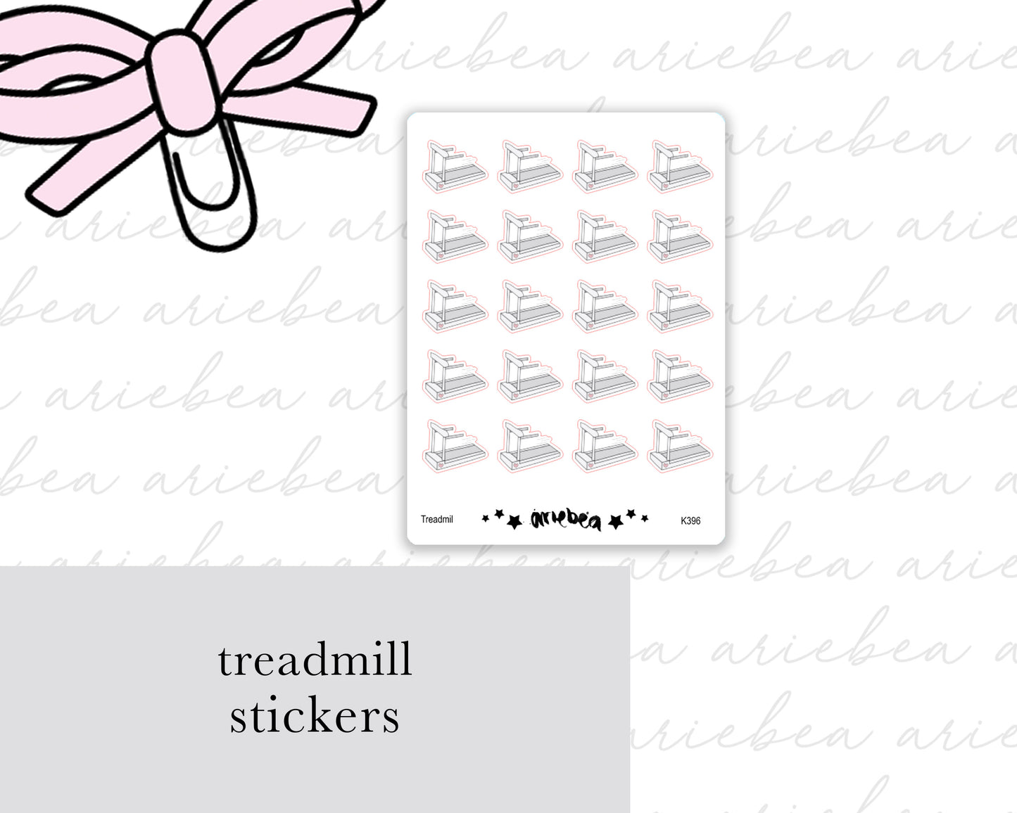 Treadmill Planner Stickers