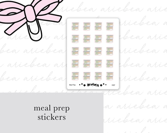 Meal Prep Planner Stickers