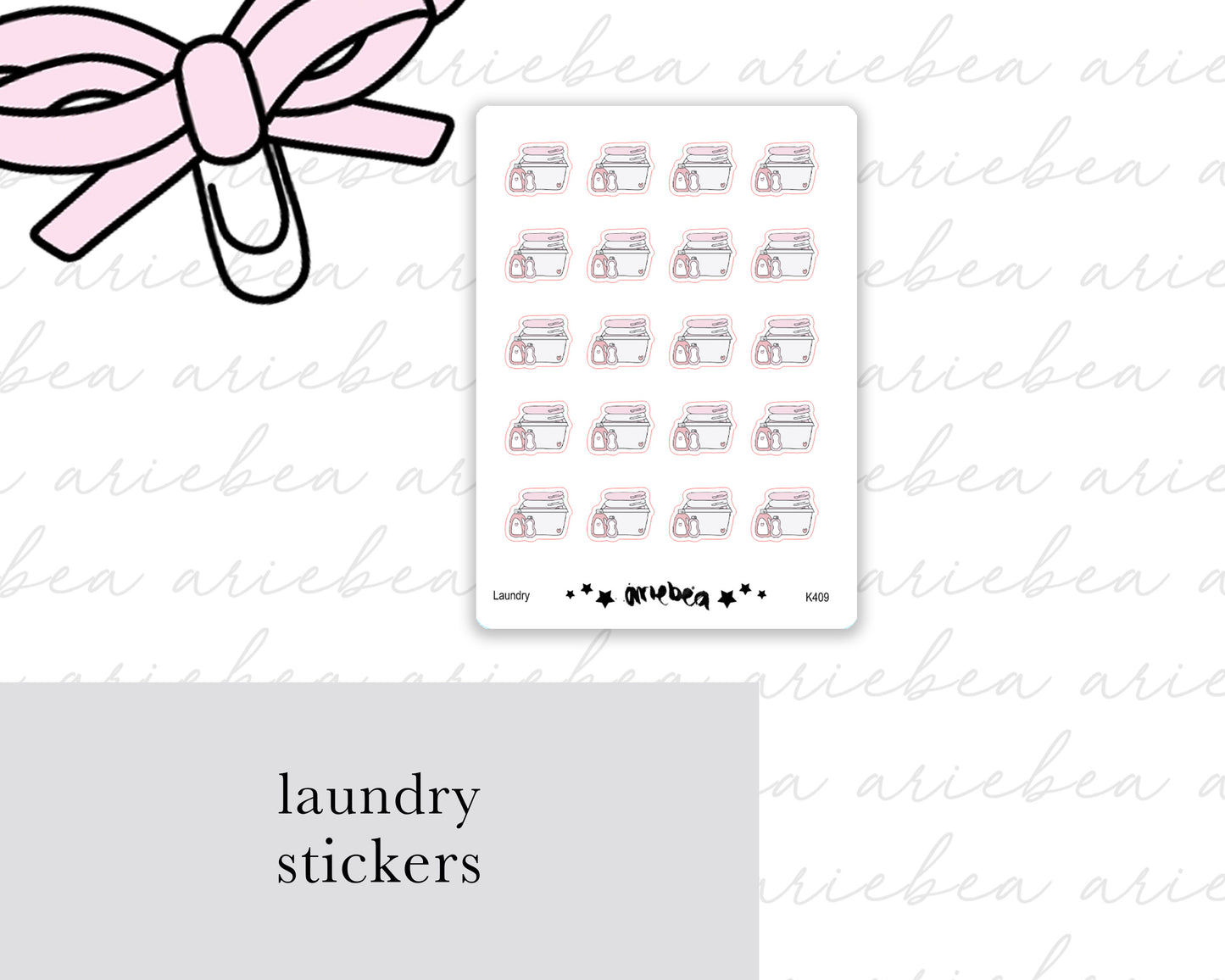 Laundry Planner Stickers
