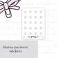 Payment Instalments Planner Stickers