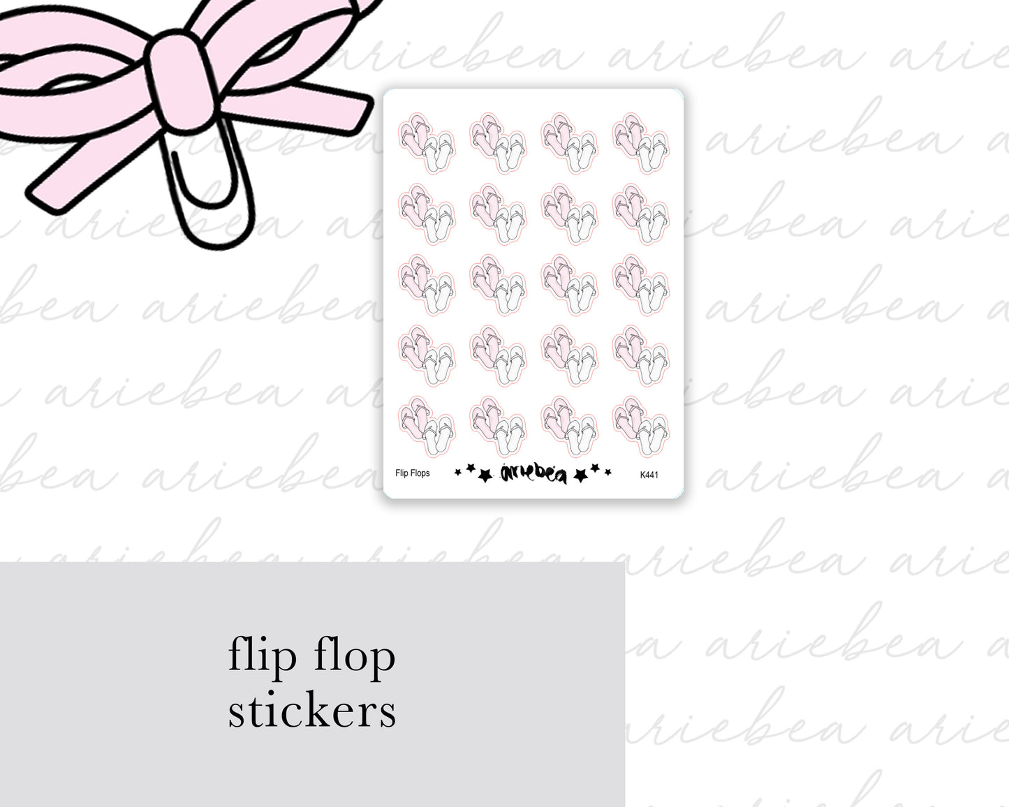 Flip Flop Planner Stickers