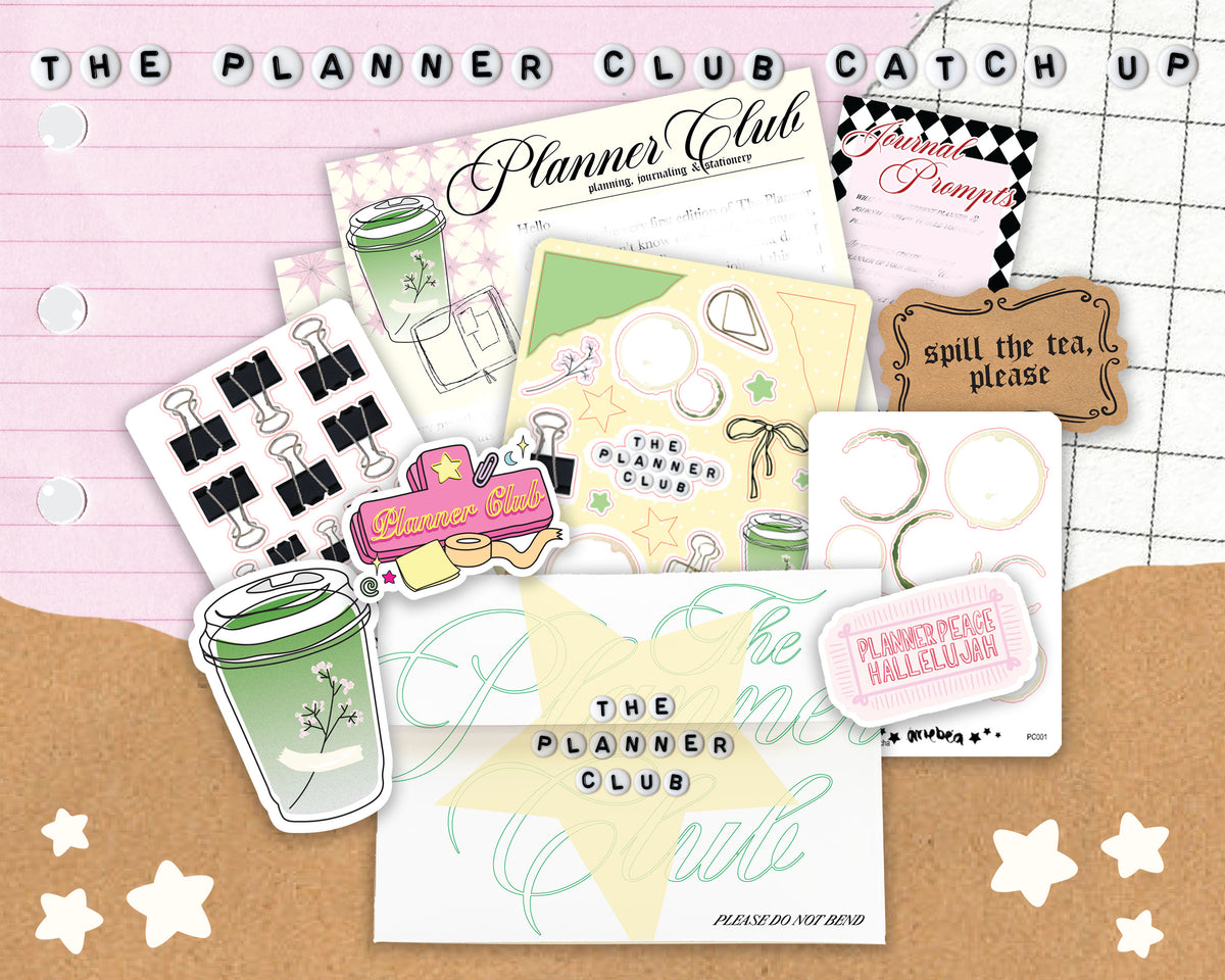 CATCH UP⭐️The Planner Club ⭐️ 001 MATCHA & PLANNING🖊️