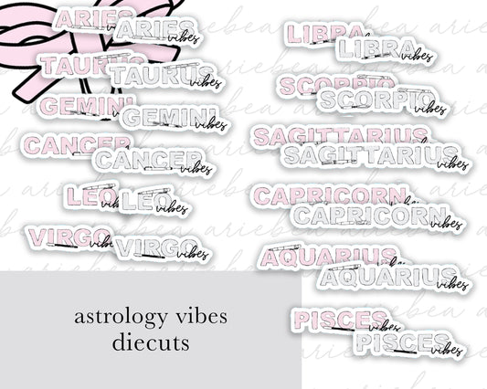 Astrology 'VIBES' Planner Sticker Diecuts