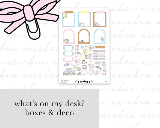 What's On My Desk Collection Boxes & Deco