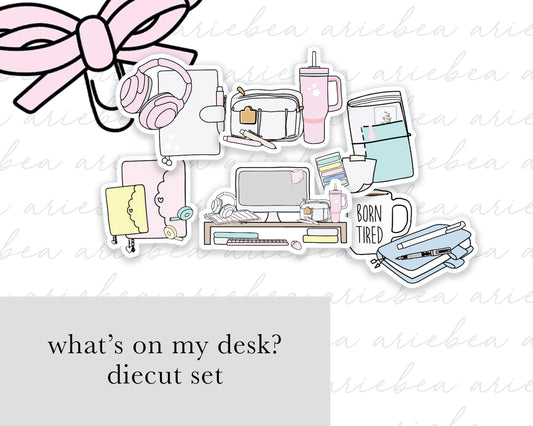 What's On My Desk Collection Diecut set of 6