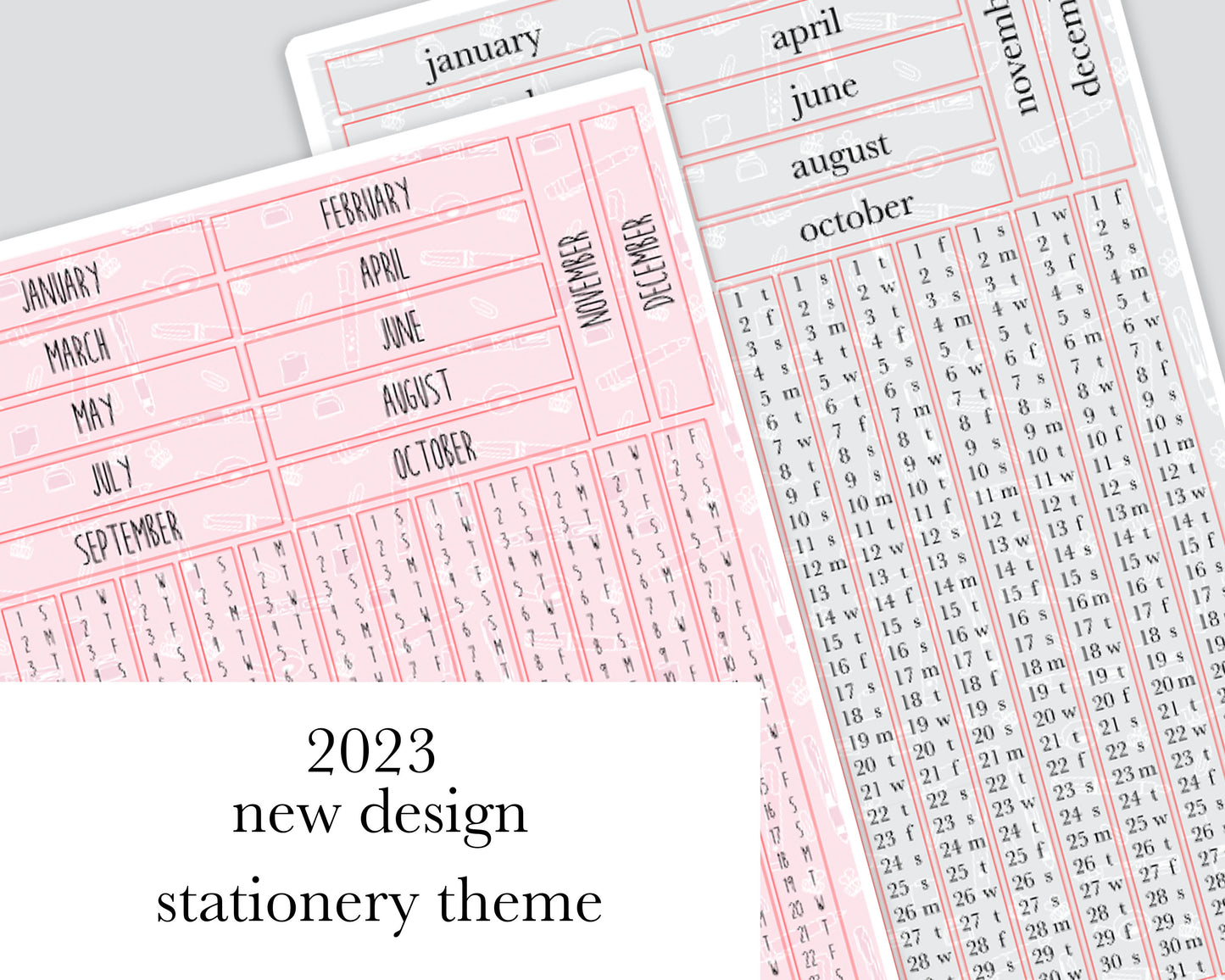 Vertical Perpetual Monthly |Hobonichi Weeks| 2023