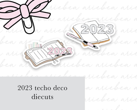 2023 Techo Deco Pen Planner Sticker Diecuts