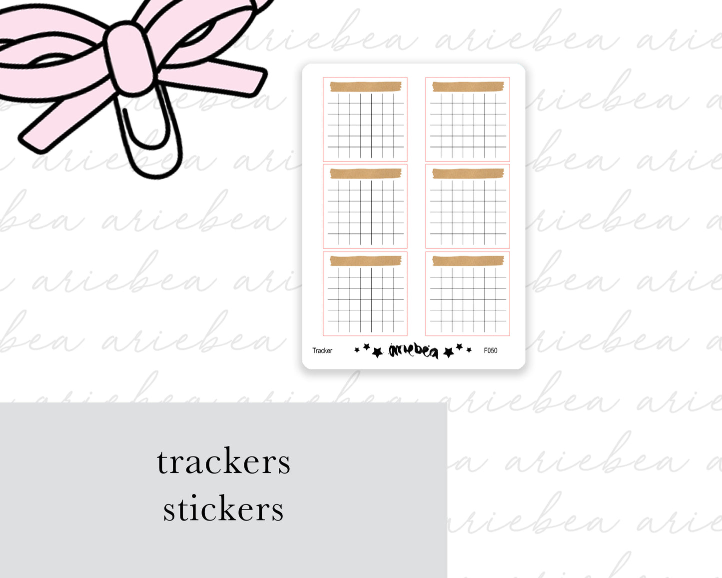 Tracker Planner Stickers