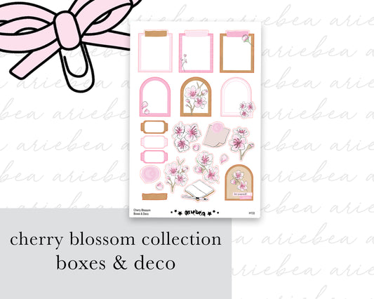 Cherry Blossom Collection Boxes & Deco