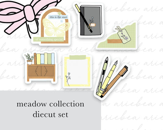 Meadow Collection Diecut set of 6