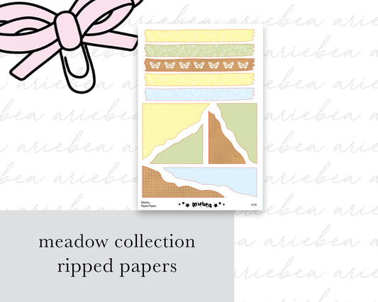 Meadow Collection Ripped Papers