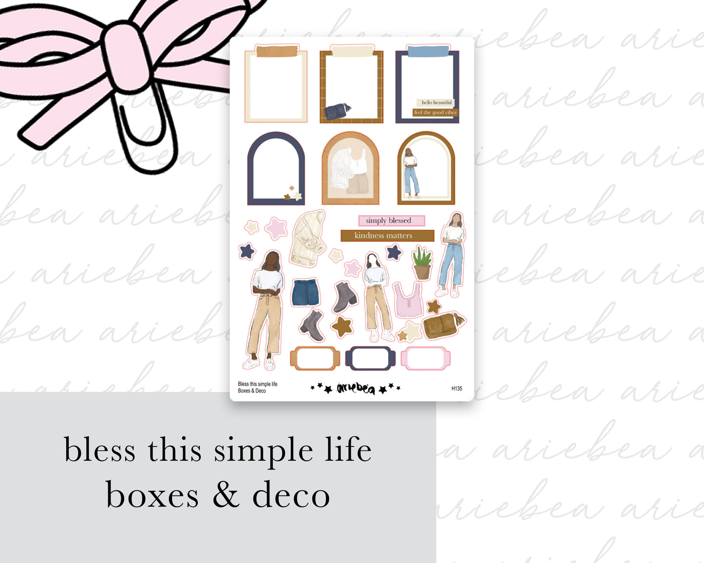 Bless This Simple Life Boxes & Deco