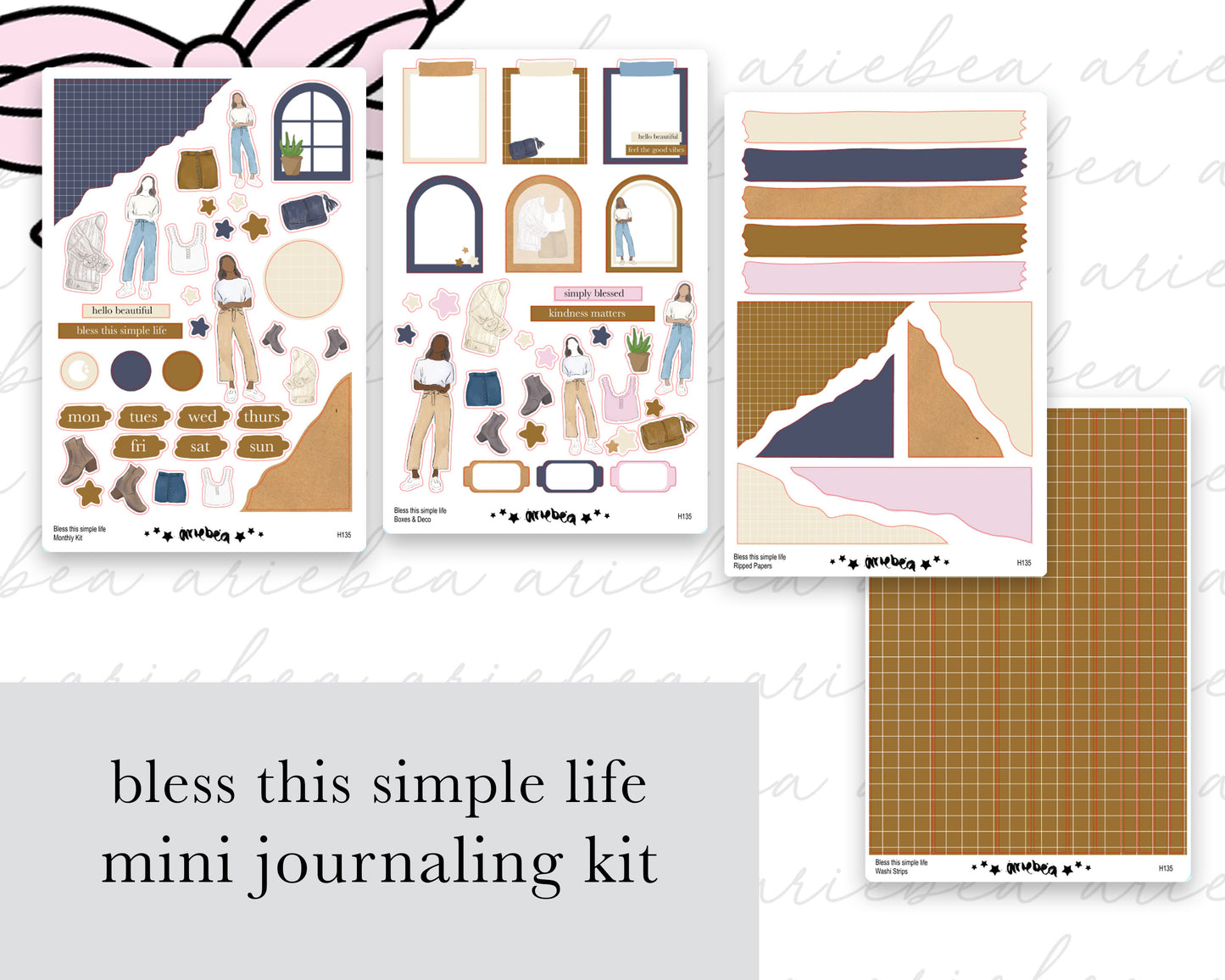 Bless This Simple Life Full Kit (4 pages)