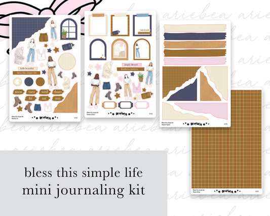 Bless This Simple Life Full Kit (4 pages)