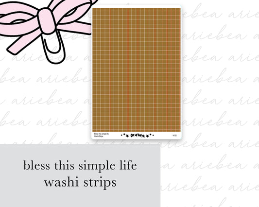 Bless This Simple Life Washi Strips