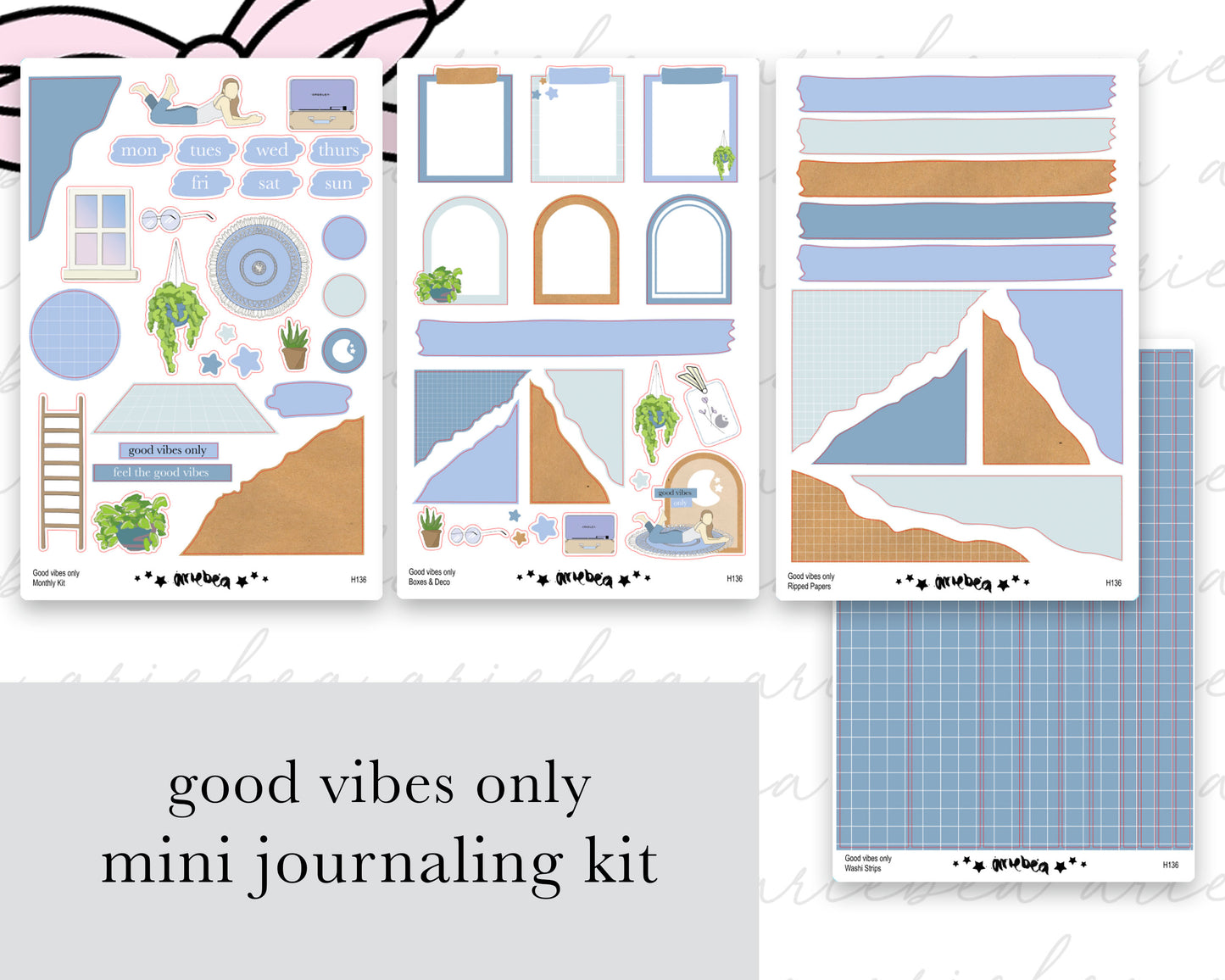 Good Vibes Only Full Kit (4 pages)