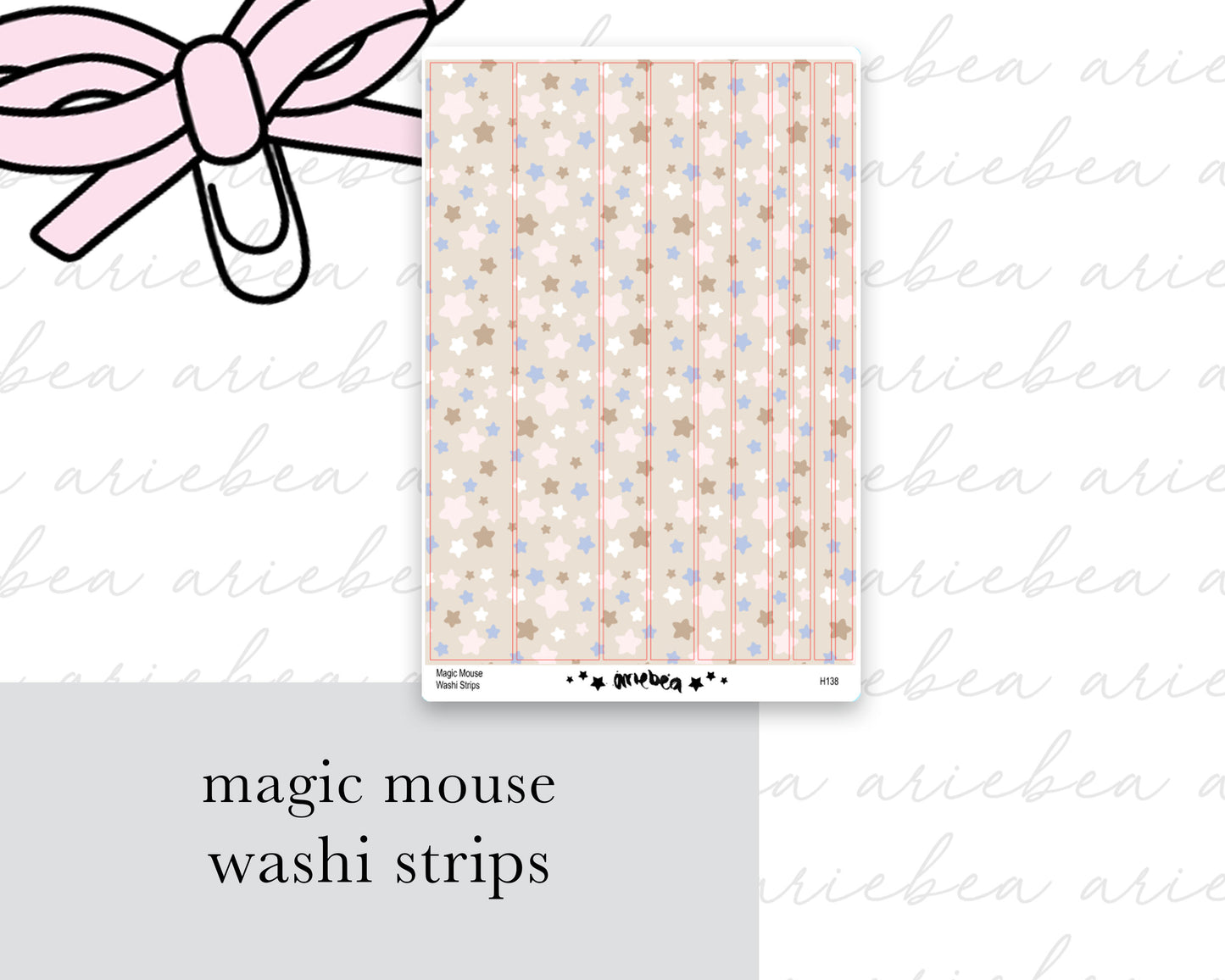 Magic Mouse Washi Strips