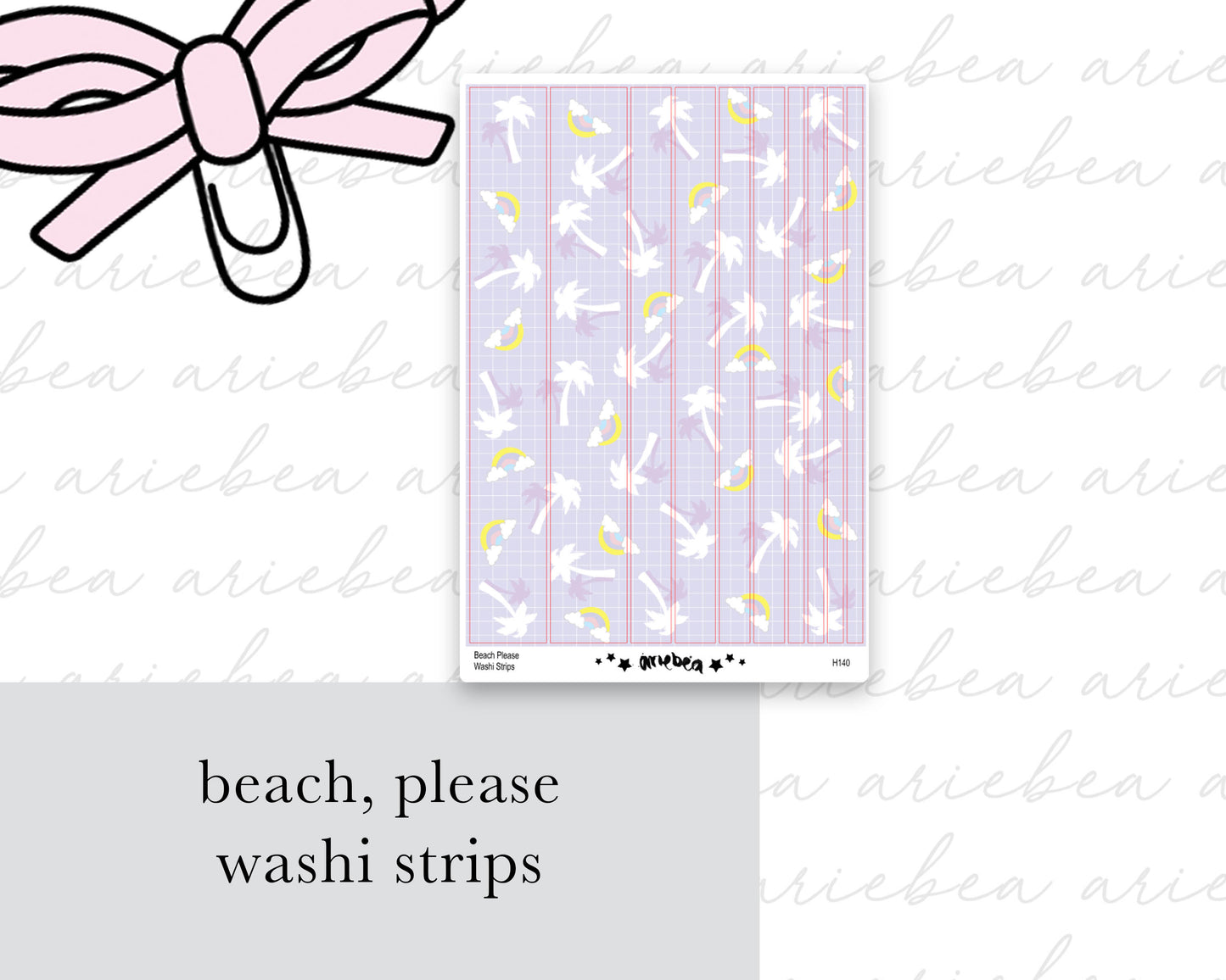 Beach Please Washi Strips