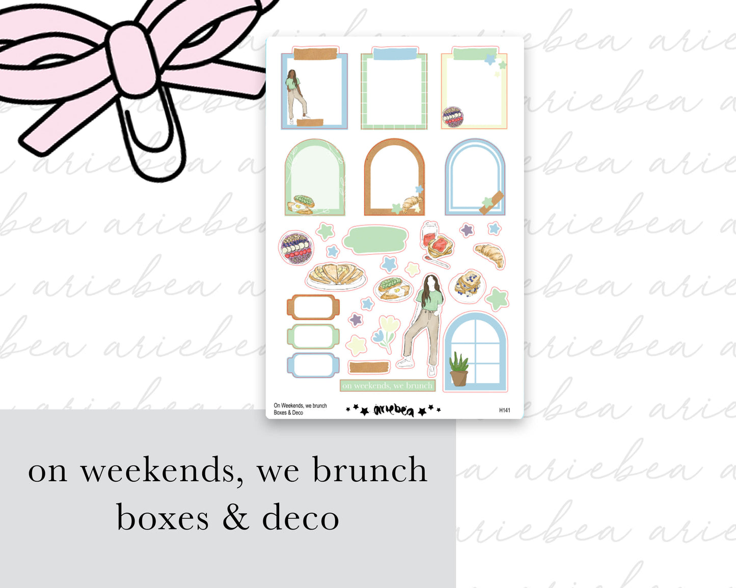 On Weekends, We Brunch Full Mini Kit (4 pages)