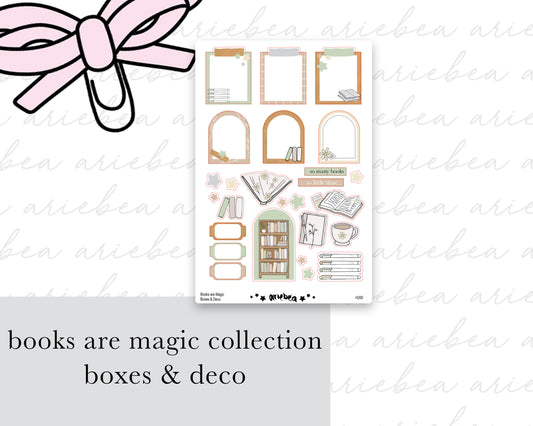 Books Are Magic Collection Boxes & Deco