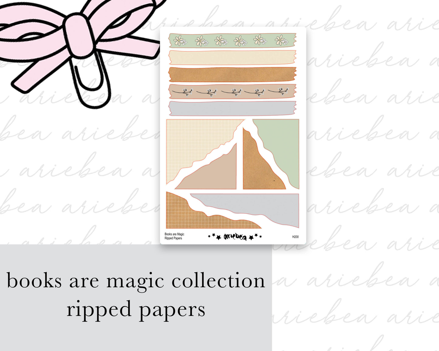Books Are Magic Collection Ripped Paper