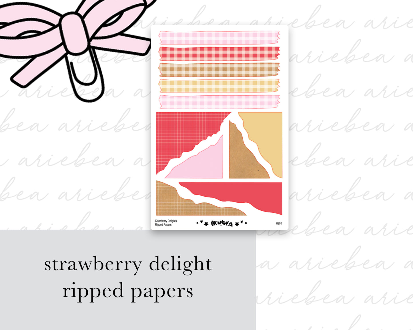 Strawberry Delight Full Mini Kit (4 pages)