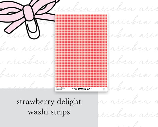Strawberry Delight Washi Strips