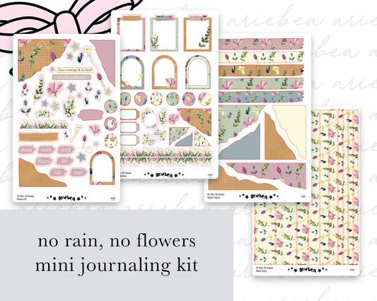 No Rain, No Flowers Full Mini Kit (4 pages)
