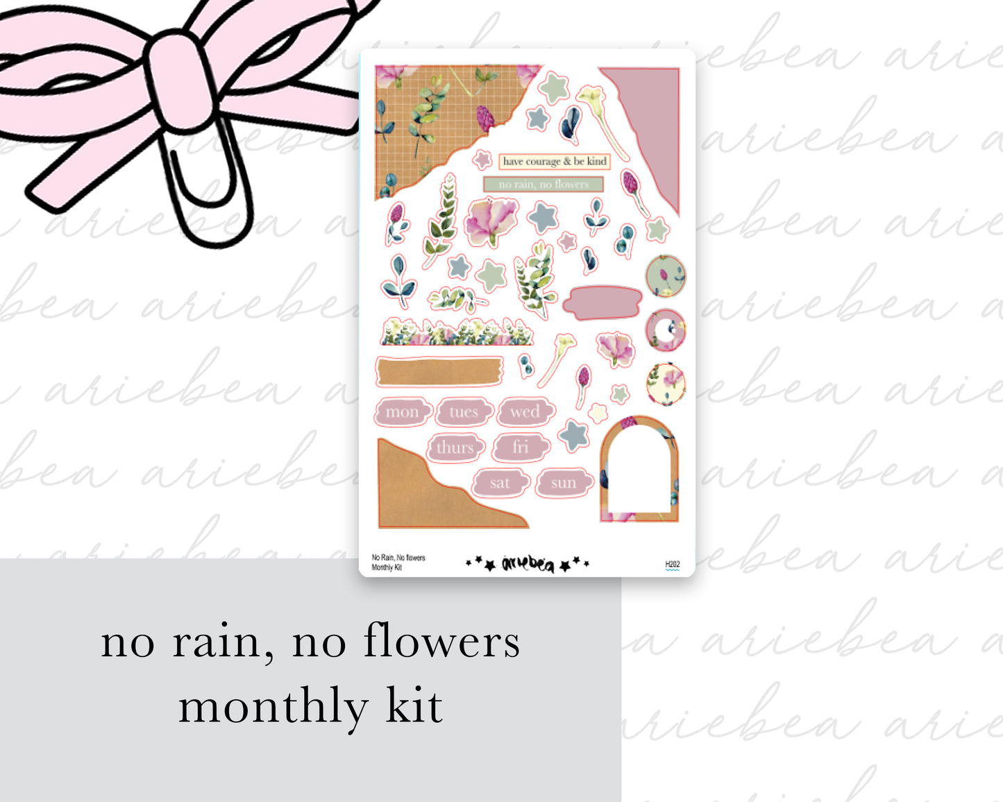 No Rain, No Flowers Monthly Kit