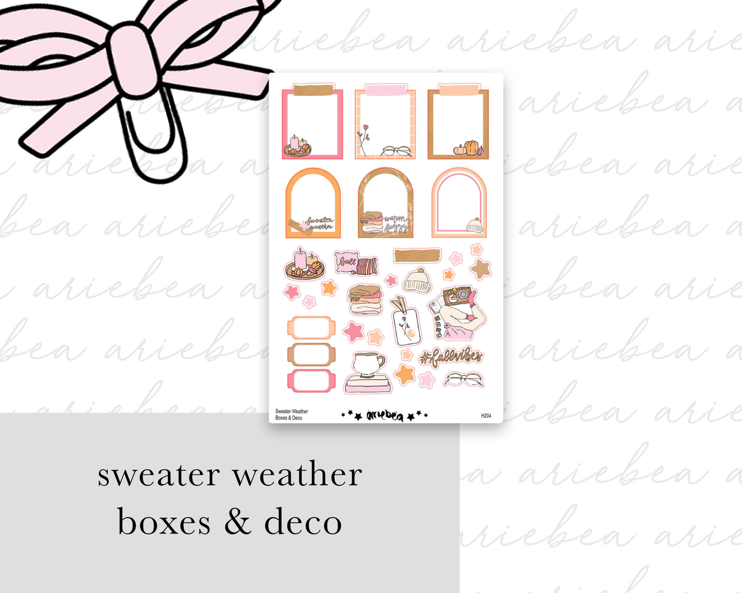 Sweater Weather Boxes & Deco