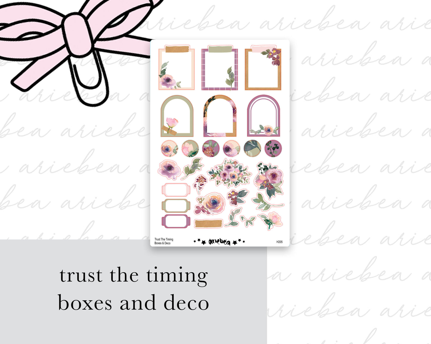 Trust The Timing Boxes & Deco