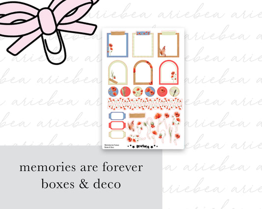 Memories Are Forever Boxes & Deco