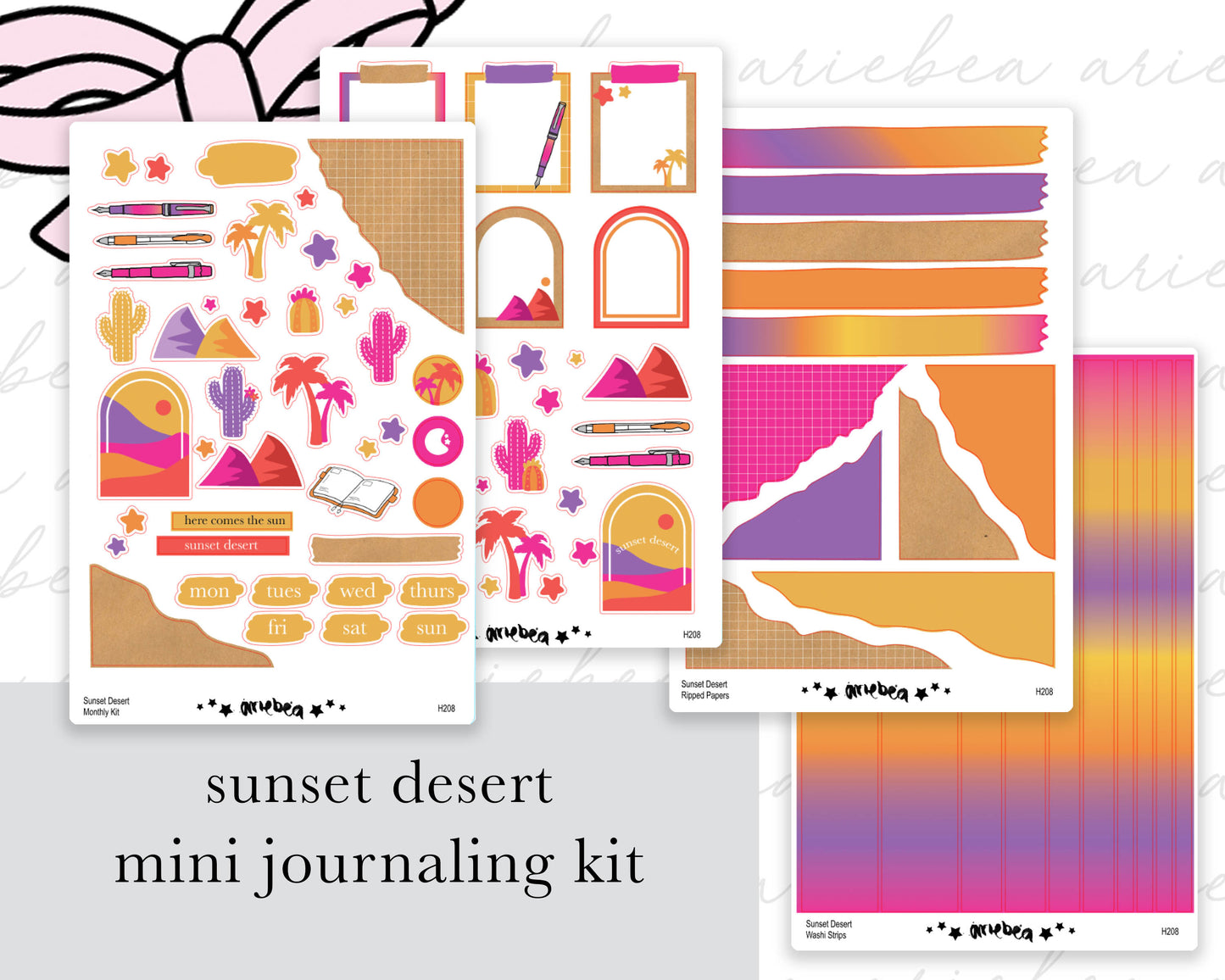 Desert Sunset Full Mini Kit (4 pages)