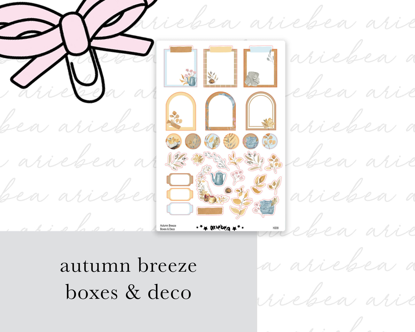 Autumn Breeze Boxes & Deco