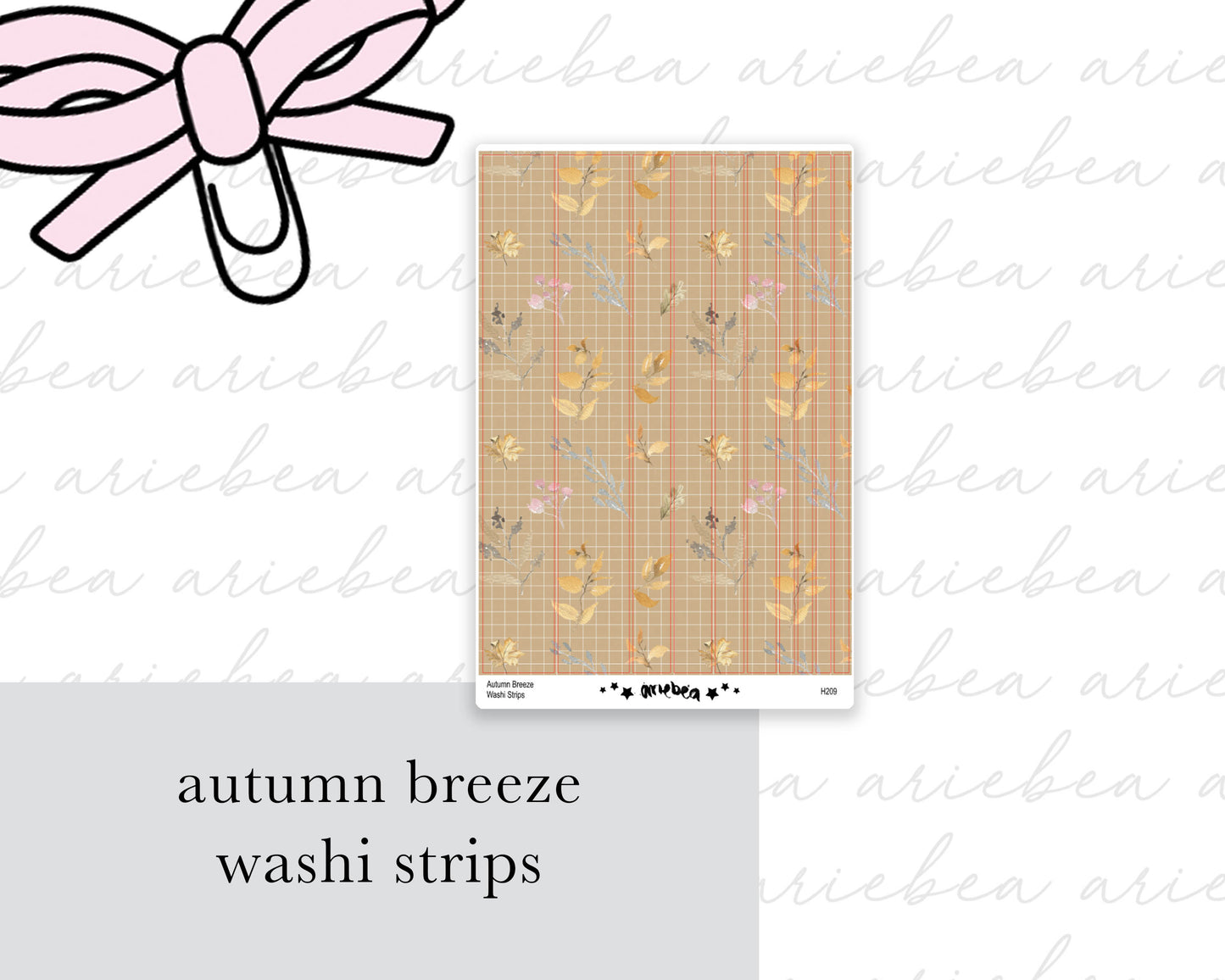 Autumn Breeze Washi Strips