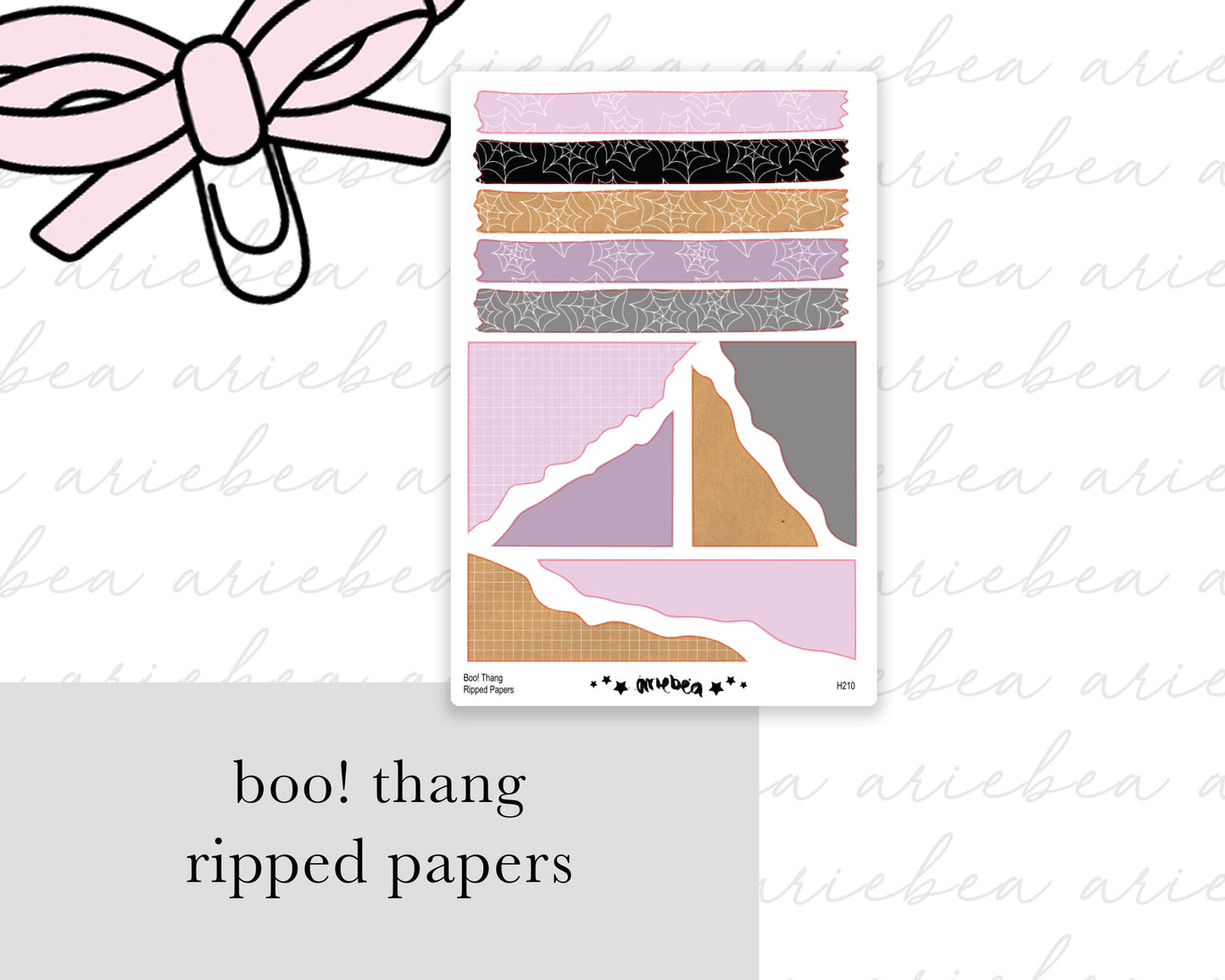 Boo! Thang Ripped Papers