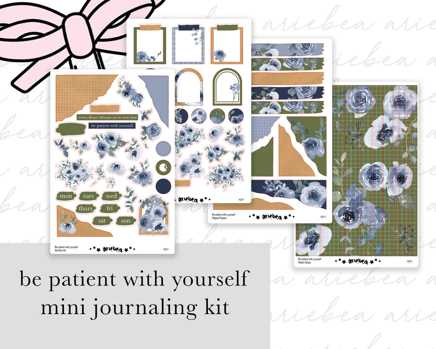 Be Patient With Yourself Full Mini Kit (4 pages)