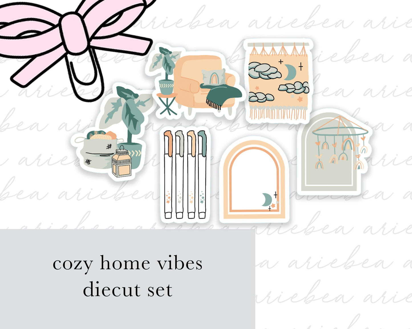Cozy Home Vibes Collection Diecut set of 6