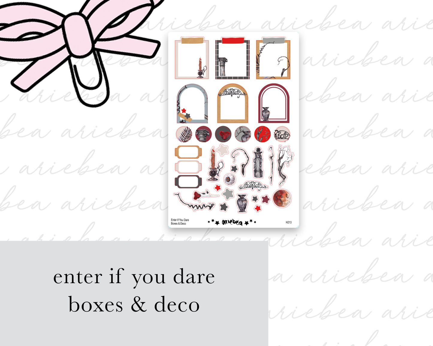 Enter If You Dare Boxes & Deco