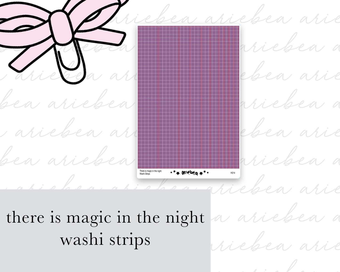 There is Magic in the Night Washi Strips