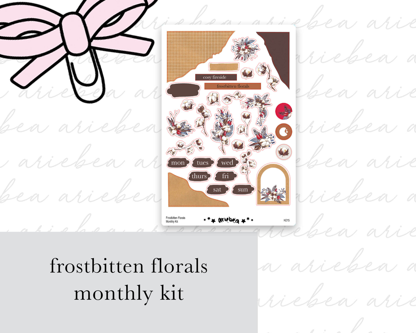 Frostbitten Florals Monthly Kit