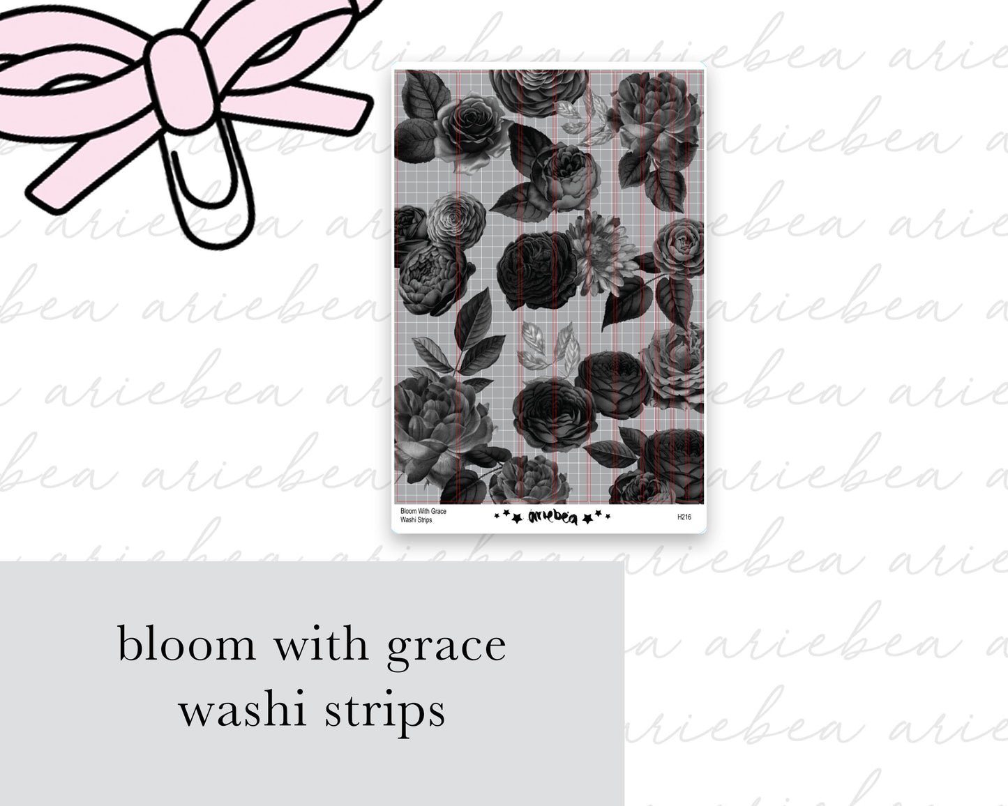 Bloom With Grace Washi Strips