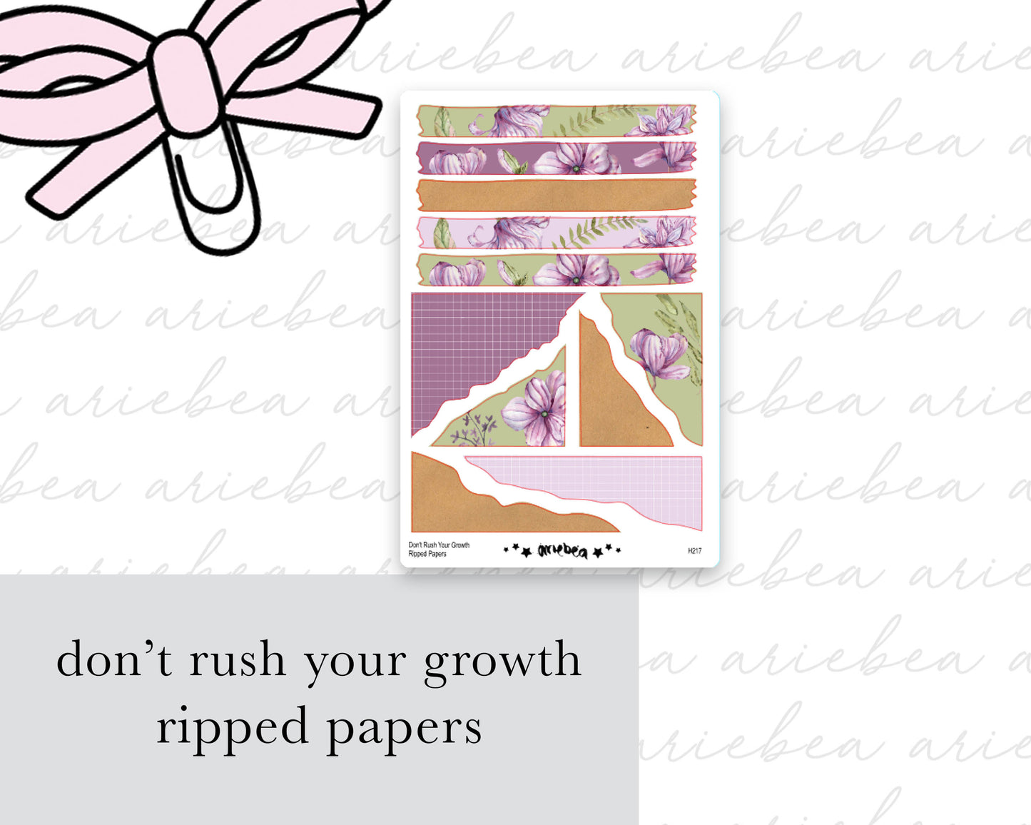 Don't Rush Your Growth Full Mini Kit (4 pages)