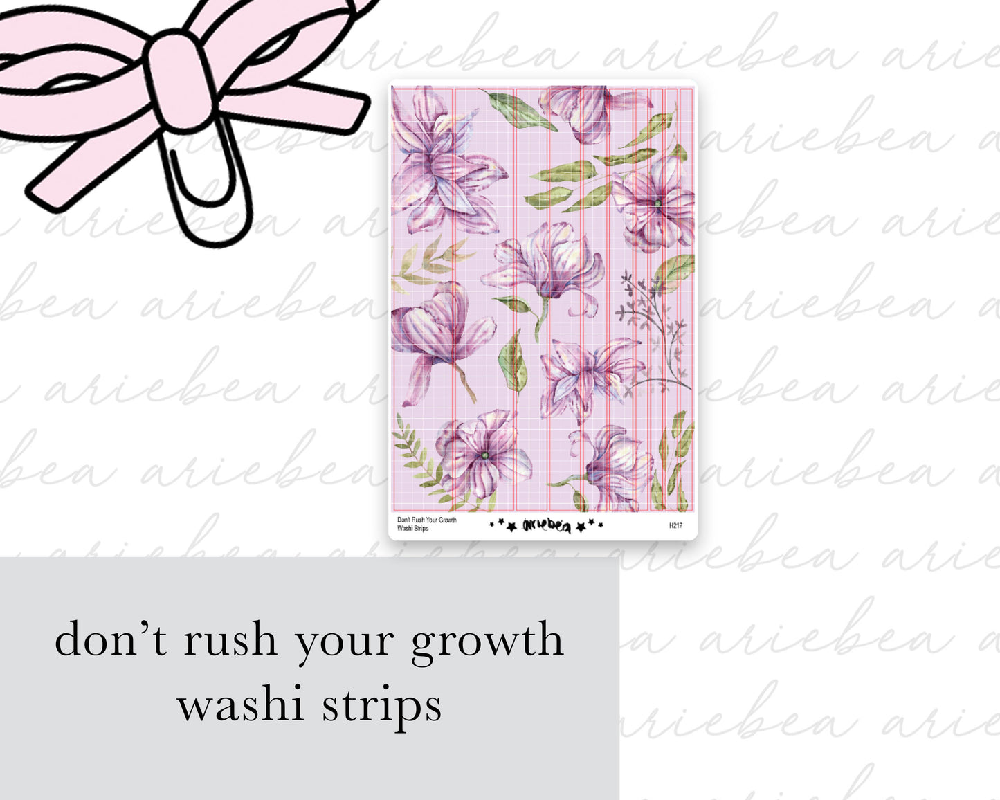 Don't Rush Your Growth Washi Strips