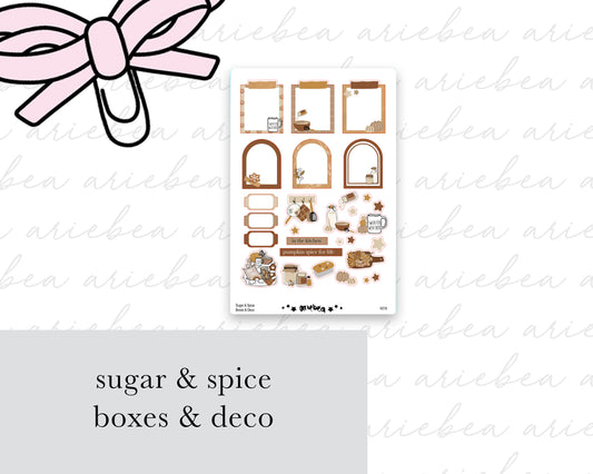 Sugar & Spice Collection Boxes & Deco