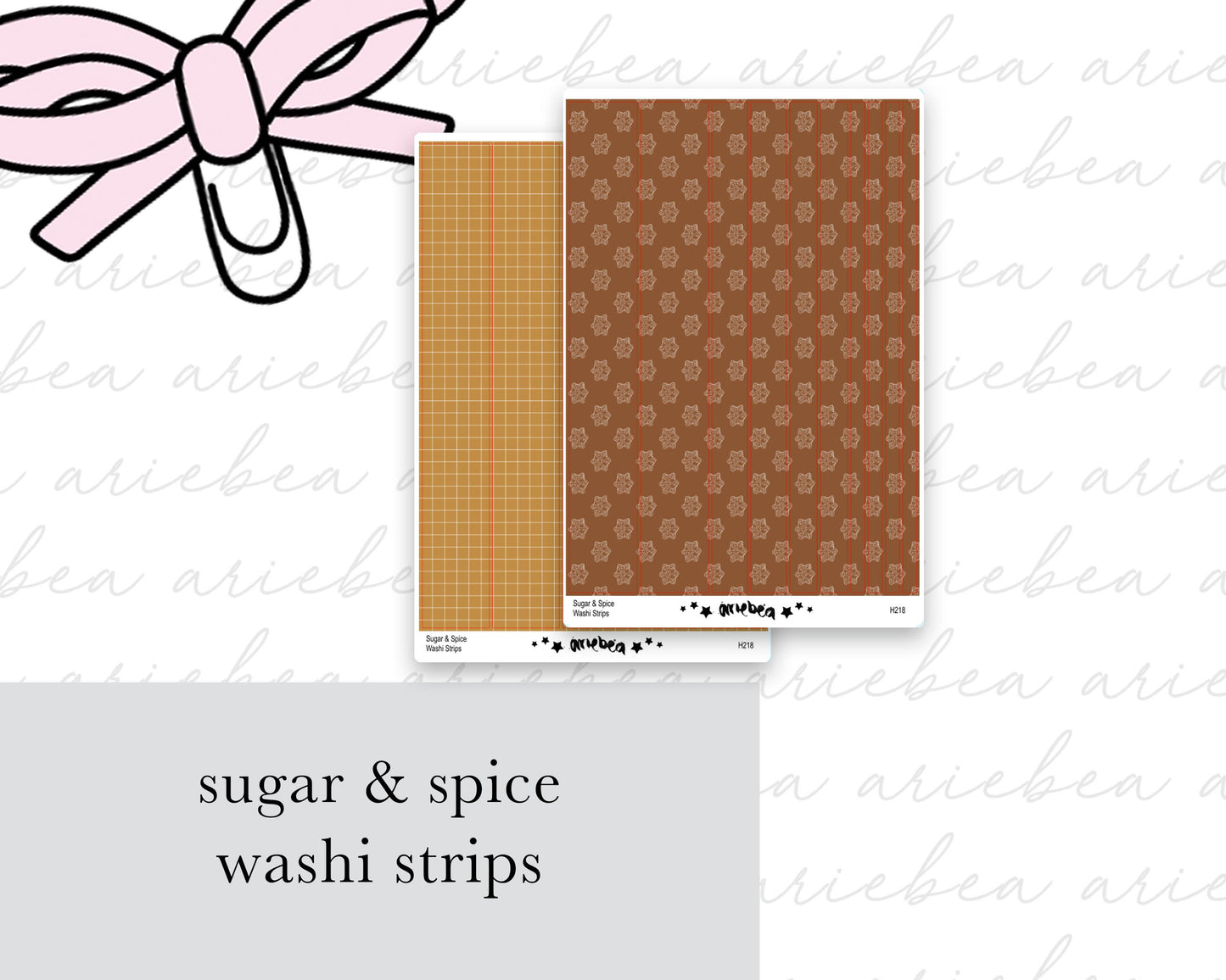 Sugar & Spice Collection Washi Strips
