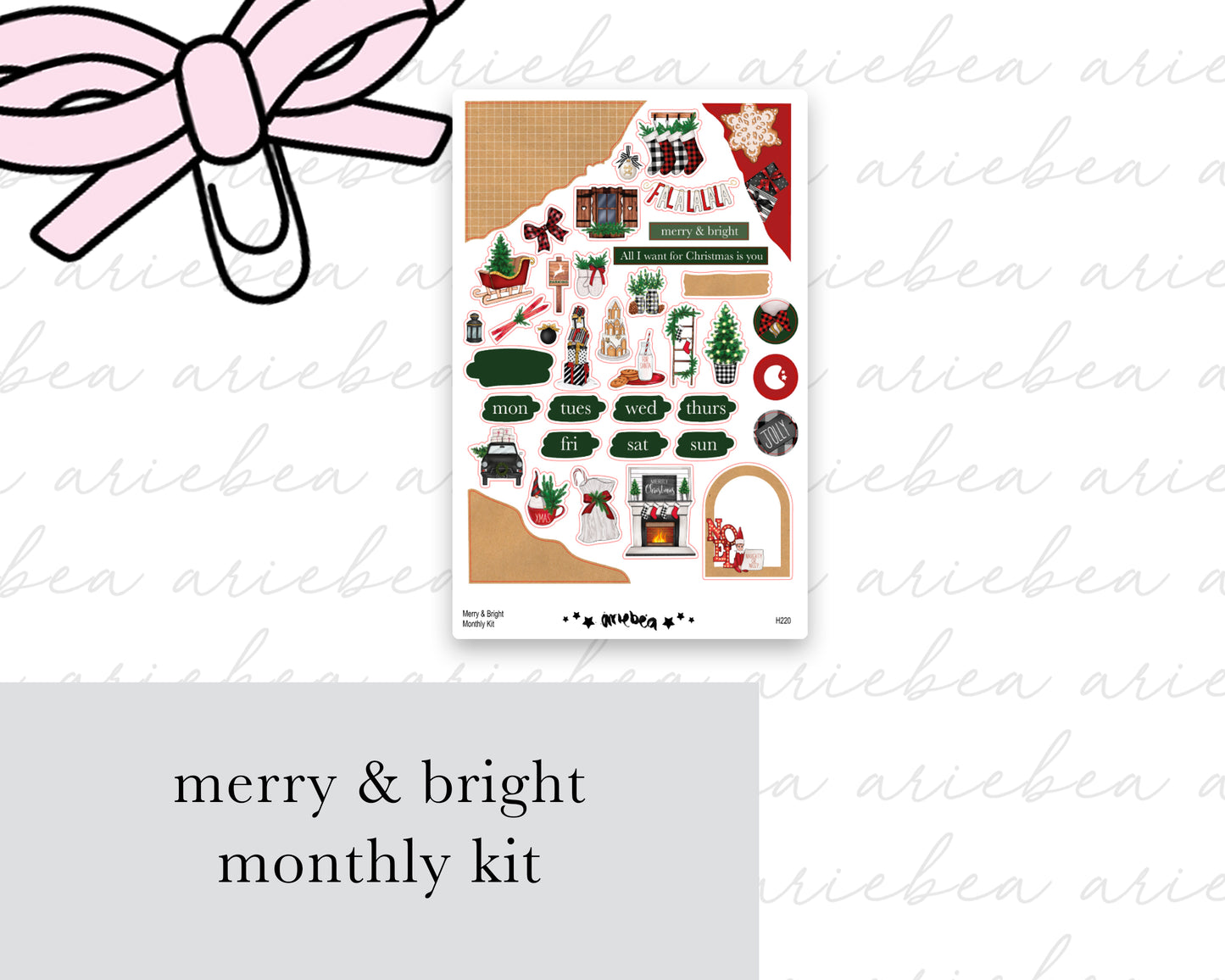 Merry & Bright Full Mini Kit (4 pages)