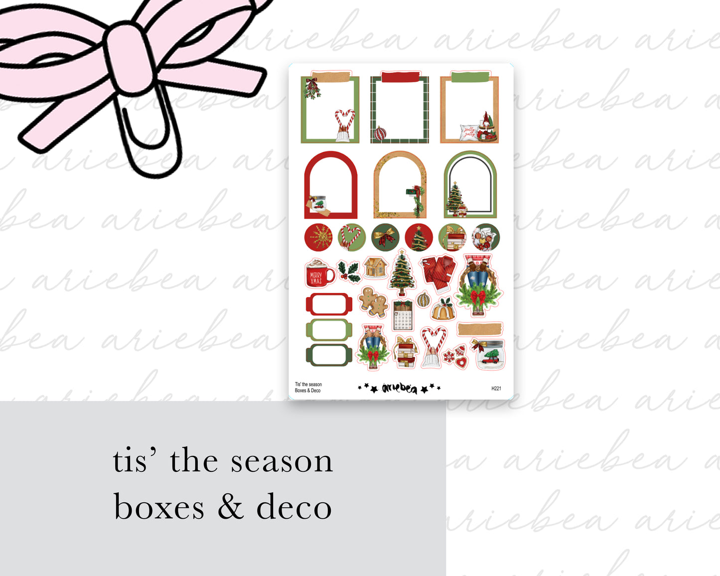 Tis' The Sesaon Boxes & Deco