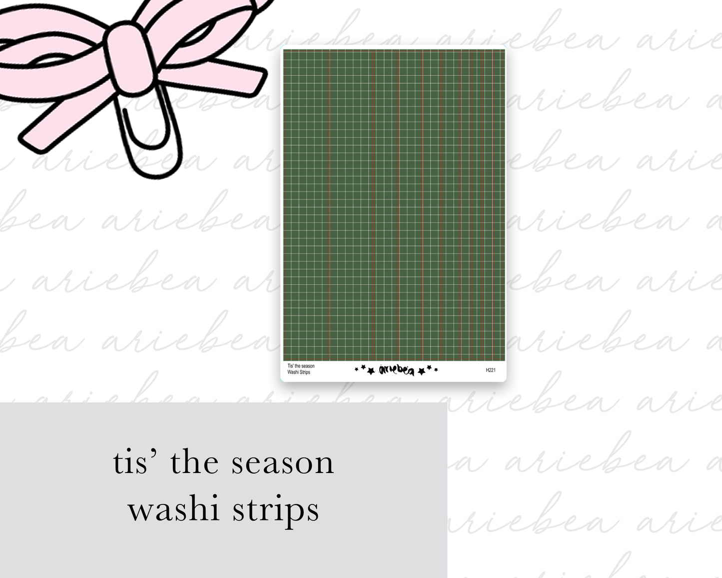 Tis' The Sesaon Washi Strips